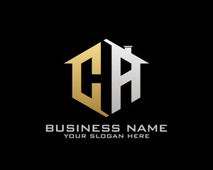 Fototapeta premium Initial C A abstract logo template vector