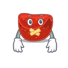 Meatloaf cartoon character style having strange silent face