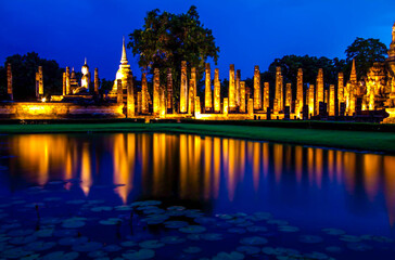 Fototapeta na wymiar sukhothai historical park in thailand