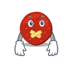 Peperoni cartoon character style having strange silent face
