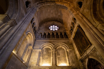 Fototapeta na wymiar Ancient church interior
