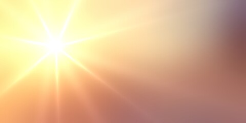 Sun shine on yellow golden empty sky background. Blur texture. Abstract pattern outdoor.