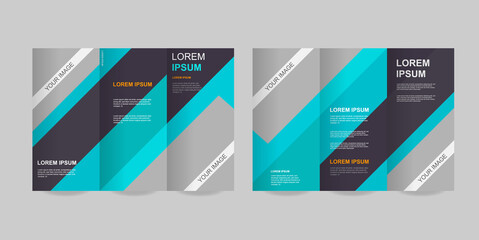 Abstract trifold brochure template. - Vector.