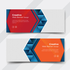 Business web banner, cover templates design 	
