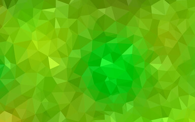 Obraz premium Light Green, Yellow vector low poly texture.