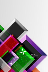 Metal arrow shape background. Abstract geometric background with 3d effect composition For Wallpaper, Banner, Background, Card, Book Illustration, landing page