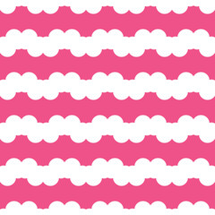 Vector seamless pattern texture background with geometric shapes, colored in pink, white colors.