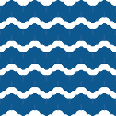 Vector seamless pattern texture background with geometric shapes, gradient colored in blue, white colors.