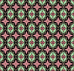 Fototapeta premium seamless damask pattern