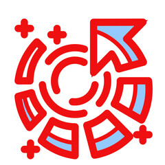 heart and arrow icon for web and app