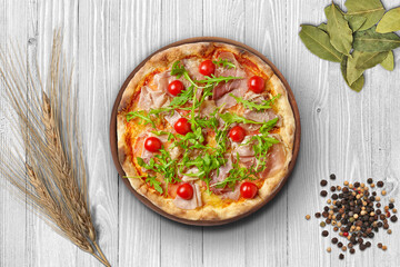 A beautiful view of italian spaghetti background. Italian pasta concept.