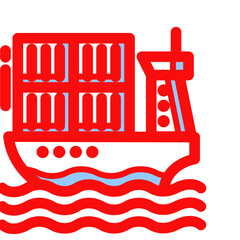 ship icon vector illustration