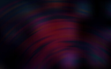Dark Red vector background with bent lines.