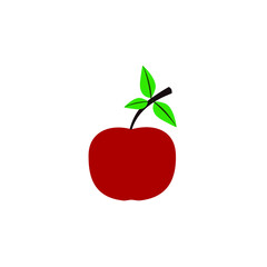 apple icon vector isolated white