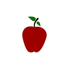 apple icon vector isolated white