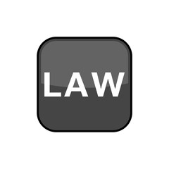 Law sign isolated on white background