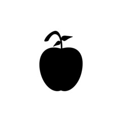 apple icon vector isolated white