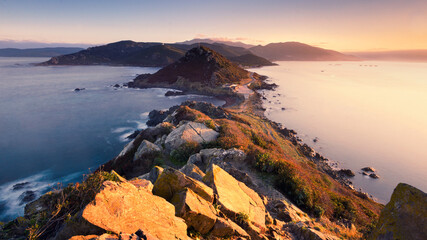 Sunrise with nice view, Ajaccio, Corsica, France