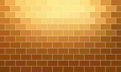 Fototapeta premium Golden yellow empty wall texture illuminated on top. Close up pattern. Abstract background.