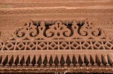 Interior of wall in Gwalior Fort