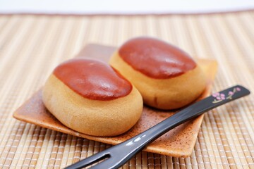 栗饅頭　和菓子　日本