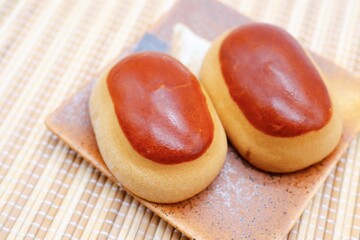 栗饅頭　和菓子　日本