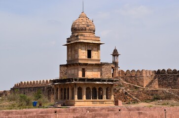 Fototapeta na wymiar Chhatri of Bhim Singh Rana in Gwalior Fort