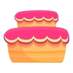 Cake icon. Cartoon of cake vector icon for web design isolated on white background