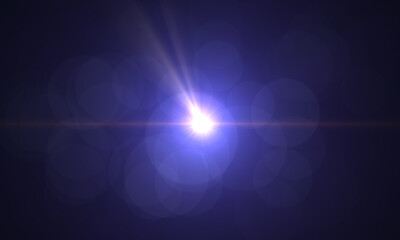 Blank light leak Real Lens Flare over Black Background. Easy to add as Overlay or Screen Filter. 3D Rendering.