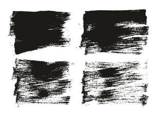 Flat Paint Brush Thin Short Background High Detail Abstract Vector Background Set 