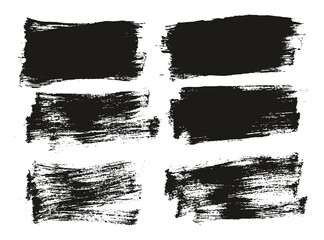 Fototapeta premium Flat Paint Brush Thin Short Background High Detail Abstract Vector Background Set 