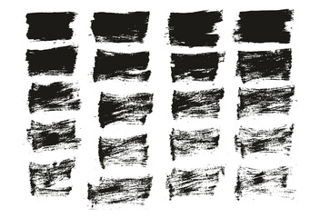 Flat Paint Brush Thin Short Background High Detail Abstract Vector Background Set 