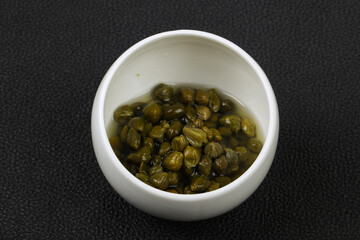Capers in the bowl