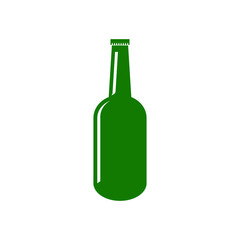 bottle icon vector isolated white