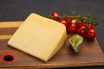 Hard parmesan cheese piece