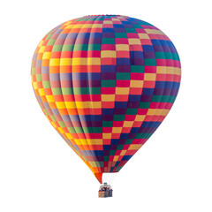 Hot air balloon isolated on white background