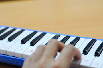 playing the piano