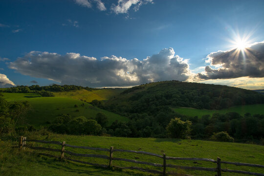 Awesome Cloudscape and Sunset photographed at The Dyke in Sussex, UK. 