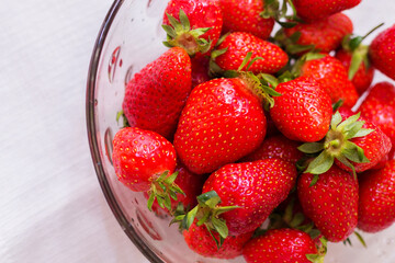 strawberries on a plate