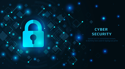 Cyber security vector background