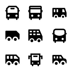 Bus Vector Icons 1