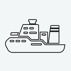 yacht vector icon illustration sign for web and design