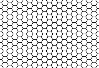 Seamless Honeycomb Pattern. flat style. isolated on white background