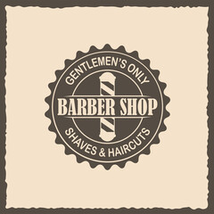 Barbershop banner, label, logo
