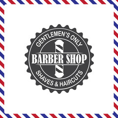 Barbershop banner, label, logo