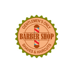 Barbershop banner, label, logo