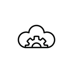 Fototapeta premium Device Setting Icon Vector Illustration Logo Template 