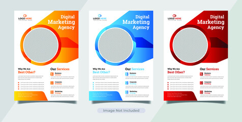 Corporate flyer creative template