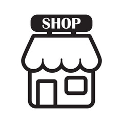shop icon, real estate icon vector