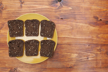 Black cereal bread
